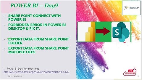 Connect Power BI to SharePoint List, SharePoint Folder, SharePoint Excel File DAY9 #powerbi