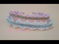 Tiara luxo de Pérolas e strass  Aula 150