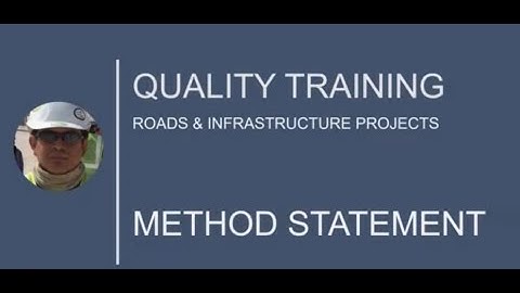 QA/QC | QUALITY TRAINING on Method Statement