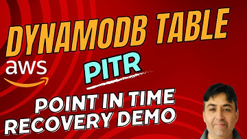 DynamoDB Table Point in Time Recovery PITR Demo