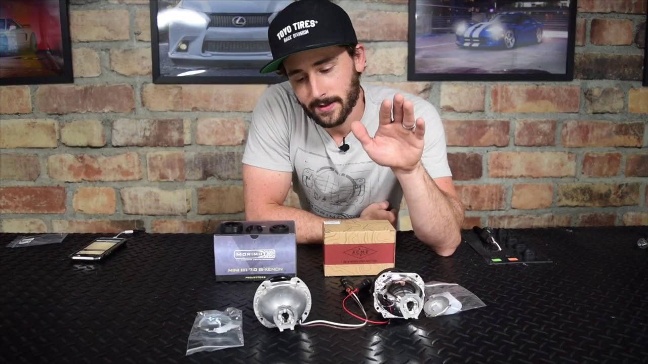 MORIMOTO MINI H1 7.0 vs ACME SUPER H1 HID PROJECTOR SHOOTOUT