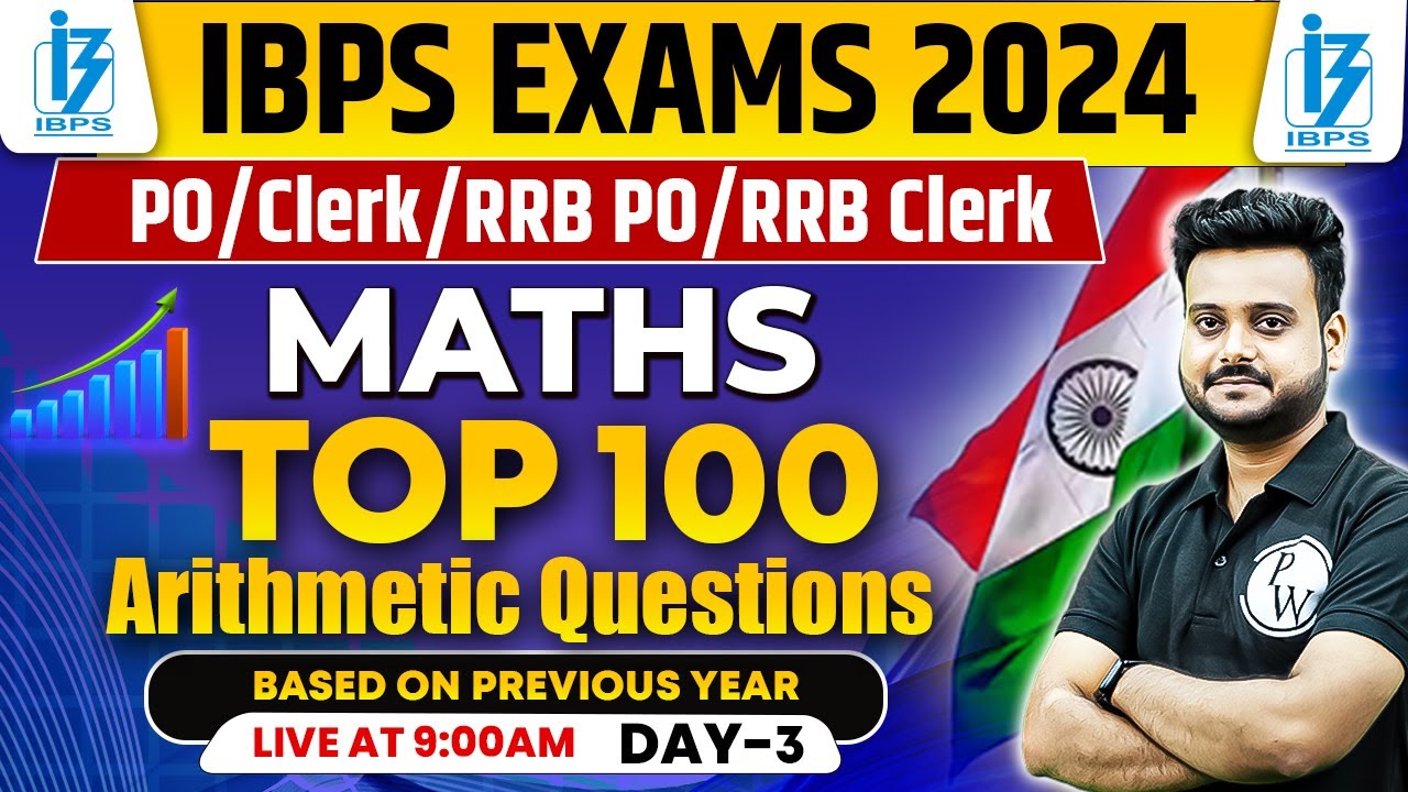 IBPS Exams 2024 | Top 100 Most Expected Arithmetic Questions | Previous ...