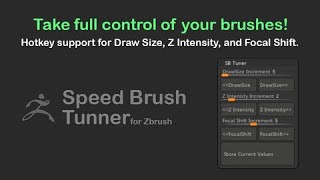 Speed Brush Tuner plugin for Zbrush and Tourbox
