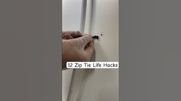 12 Zip Tie Life wall mount hack #youtubeshorts #switch #tips #diy #tiktok ##ties ##viral #holes #1m
