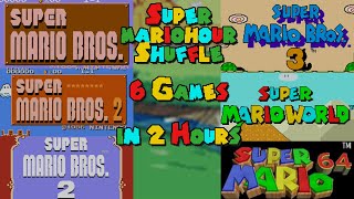 Super Marihour SHUFFLE - Beating 6 Mario Games on Shuffle in Under 2 Hours (WR 1:58:41)