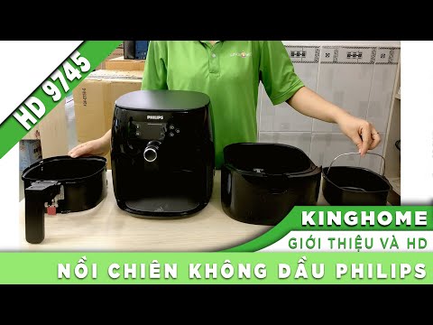 Video Nồi chiên không dầu Philips HD9745