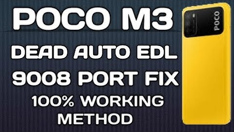 POCO M3 DEAD 9008 PORT REPAIR | POCO M3 DEAD AFTER UPDATE | REDMI 9 POWER DEAD FIX | AUTO EDL FIX