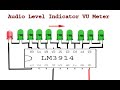 How to make audio level, VU meter using LM3914 ic
