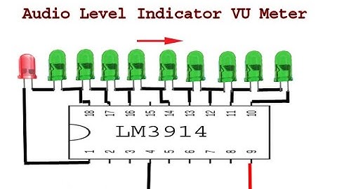 How to make audio level, VU meter using LM3914 ic