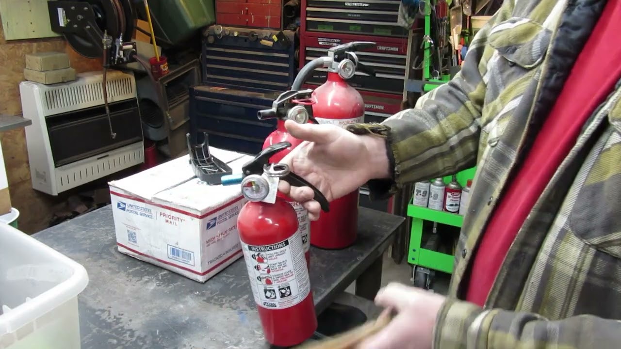 Damaged fire sale extinguisher
