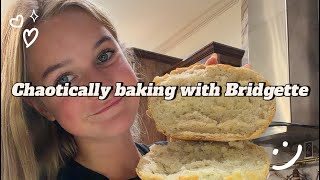 Chaotically ￼cooking with Bridgette!!!💗👀 #fyp #cooking #funny #crazy 