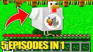 Minecraft - HOW to play PREGNANT 5 EPISODES in 1 in Minecraft! Animation NOOB VS PRO VS HAKER VS GOD