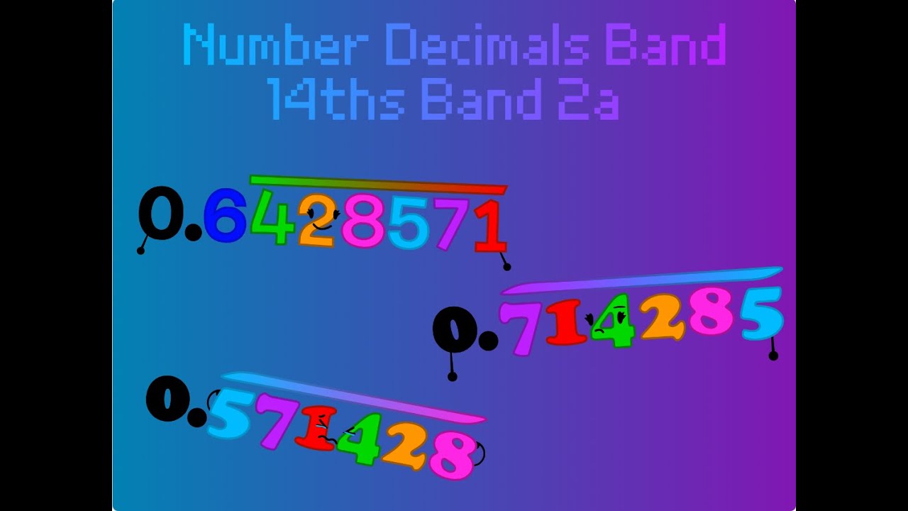 Number Decimals Band 14ths Band 2a - YouTube