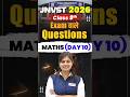 JNV Class 9 Maths | Question 10 | PYQ Series | Navodaya Vidyalaya 2026