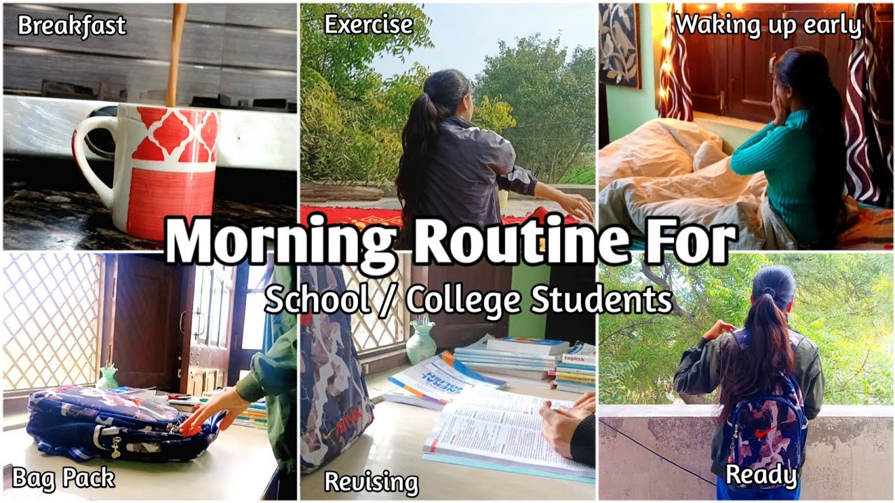 MORNING ROUTINE FOR SCHOOL/COLLEGE STUDENT | BEFORE COLLEGE ROUTINE # ...