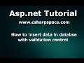 How to insert data in database in asp.net