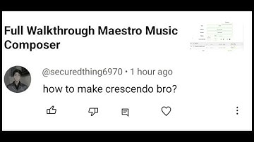 Maestro Music Composer: How to Create Crescendo/Decrescendo