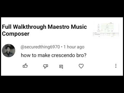 Maestro Music Composer: How to Create Crescendo/Decrescendo