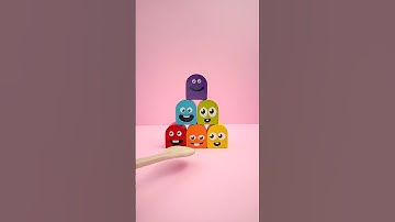 Falling Faces! 😲🔄 Watch Them Bounce Back! #asmr #satisfying #reverse