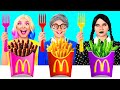 自分 VS おばあちゃんの料理チャレンジ | 素晴らしいキッチンハック GoFun Challenge