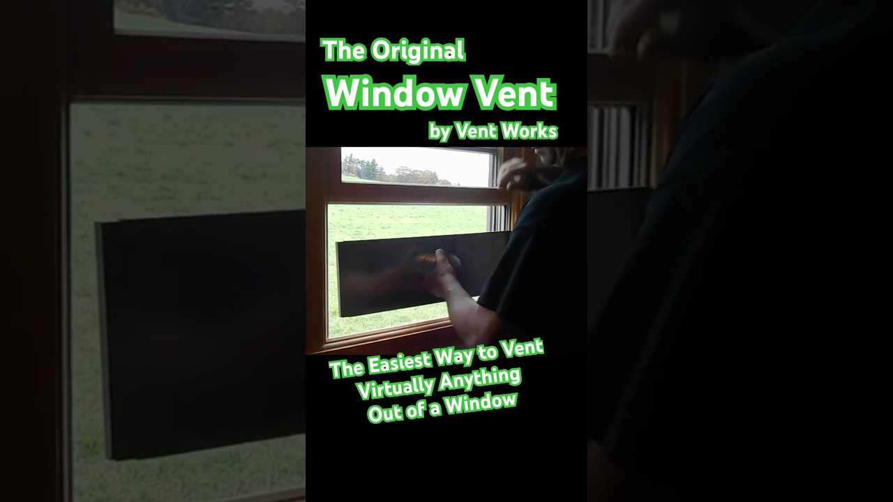 The Easiest Way to Vent Through a Window 🪟 No Tools Needed!  