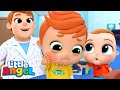 Boo Boo Song (Dentist) - Little Angel | Kids Cartoons & Nursery Rhymes | Moonbug Kids