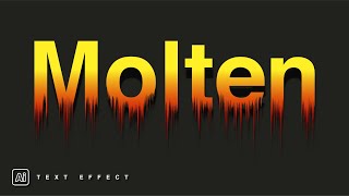 Melting Text Effect In Illustrator | Illustrator Tutorial