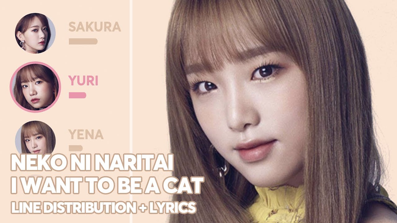 IZ*ONE - Neko Ni Naritai 猫になりたい (Line Distribution + Lyrics
