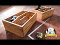 DIY トリマーで作る重ねて使う工具箱/ 野菜収納 making a stackable toolbox with a compact router