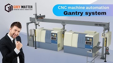 CNC machine automation with gantry loader / CNC auto loader - gantry - #cnc #robot #automation