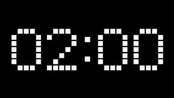Simple 2 minute Countdown ( v 406 ) Clock TIMER with sound/music effects HD 4k
