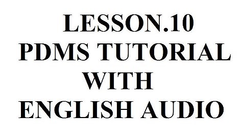 PDMS BEGINNER LESSON 10. HOW TO CREATE MORE THAN 1 BRANCHES WITH TEE. ( PIPE MODELLING)
