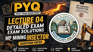 Mppsc mining inspector final analysis of question for other geology exam #geology #mppsc