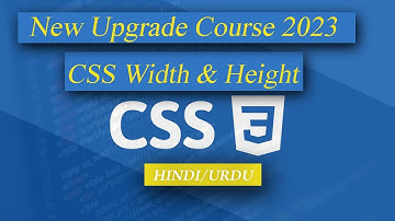 CSS Width and Height Tutorial in Hindi / Urdu |Complete CSS Course For Beginners to Advanced