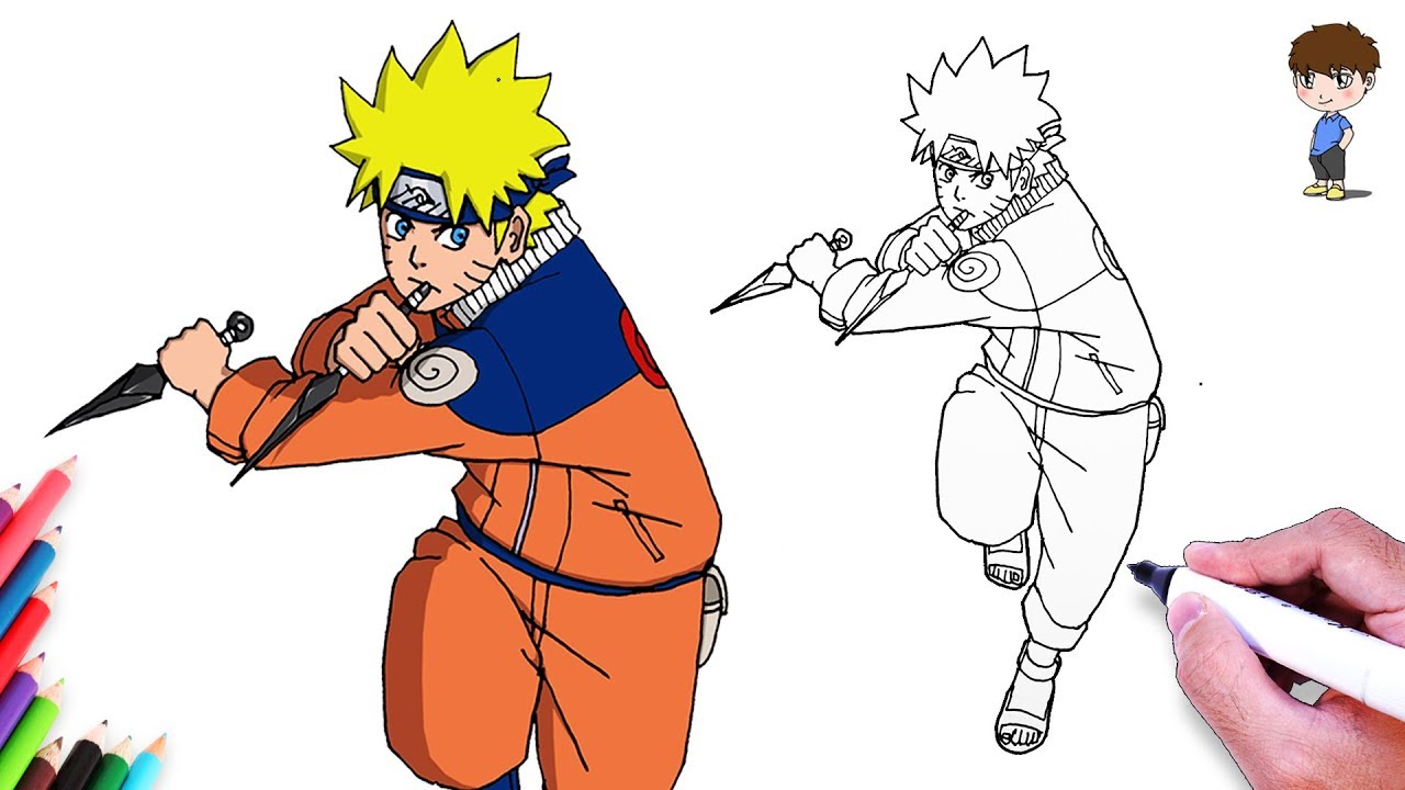 Comment Dessiner Naruto Facilement Dessin De Naruto Uzumaki Facile A Faire Youtube