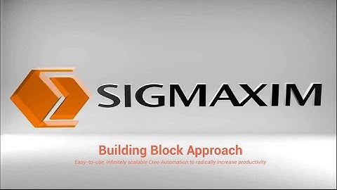SIGMAXIM Building Block Approach to Creo Automation 2024