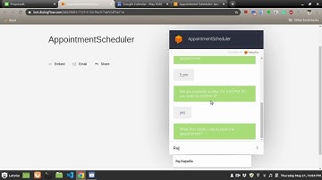 Appointment Scheduler Chatbot Using Dialogflow, NodeJS, Airtable, & Google Calendar