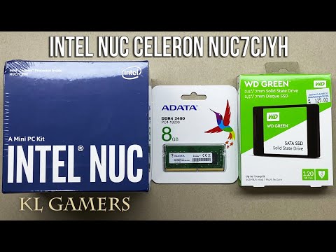 intel NUC Celeron NUC7CJYH ADATA DDR4 WD Green SSD Mini PC Compact Desktop Build 2020