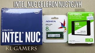 intel NUC Celeron NUC7CJYH ADATA DDR4 WD Green SSD Mini PC Compact Desktop Build 2020