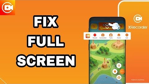How To Fix And Solve Full Screen On Screen Recorder XRecorder App | Final Solution