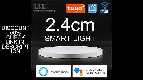 Modern LED Smart Ceiling Light Dimmable Home Lighing WiFi Tuya App AI Voice Control Ultrathin Surfac