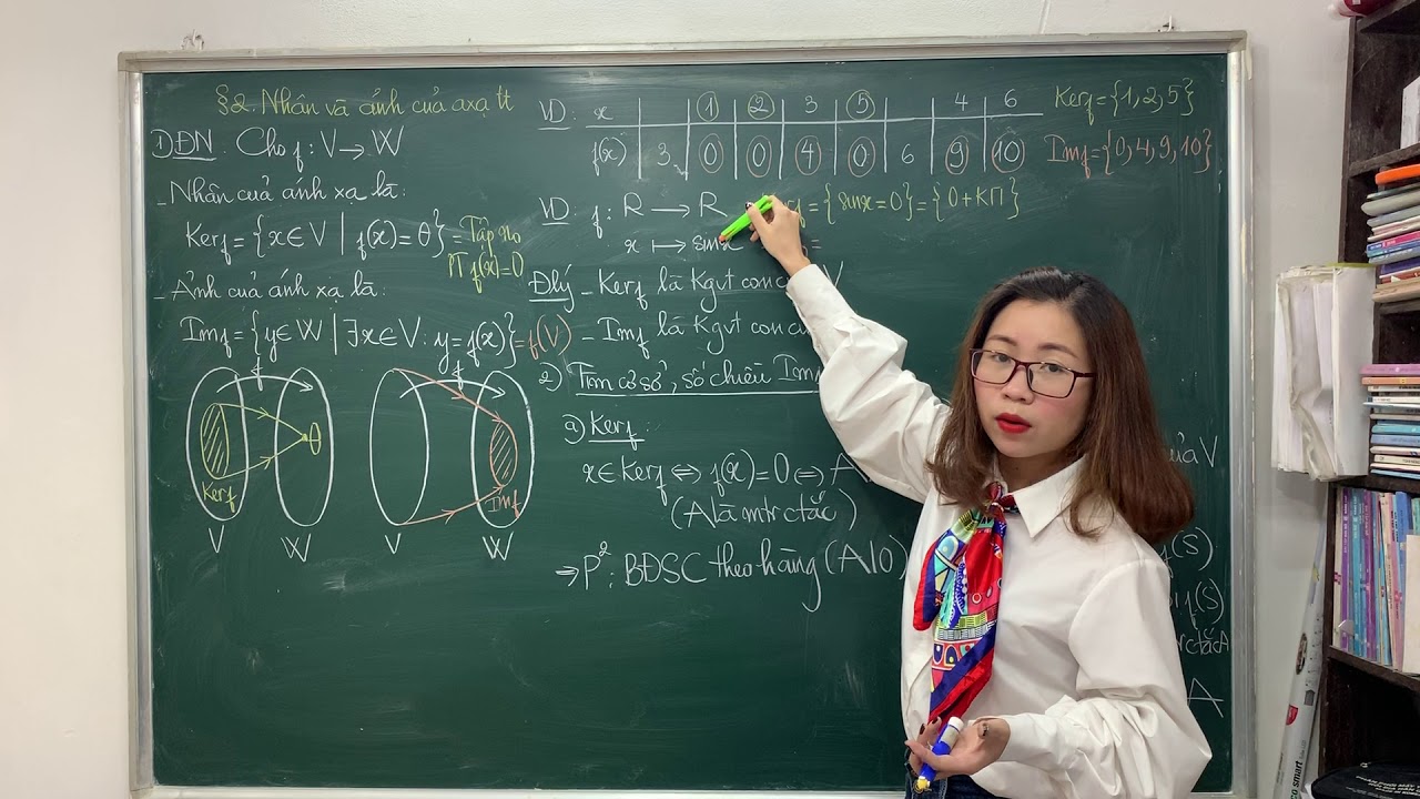 Đại số tuyến tính - Chương 4. Bài 2. Nhân và ảnh của ánh xạ tuyến tính