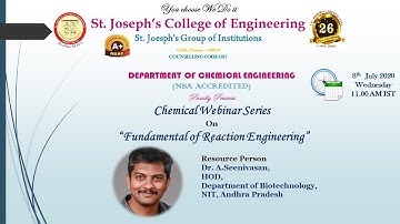 An Outlook of Chemical Webinar Series on “Fundamental of Reaction Engineering"
