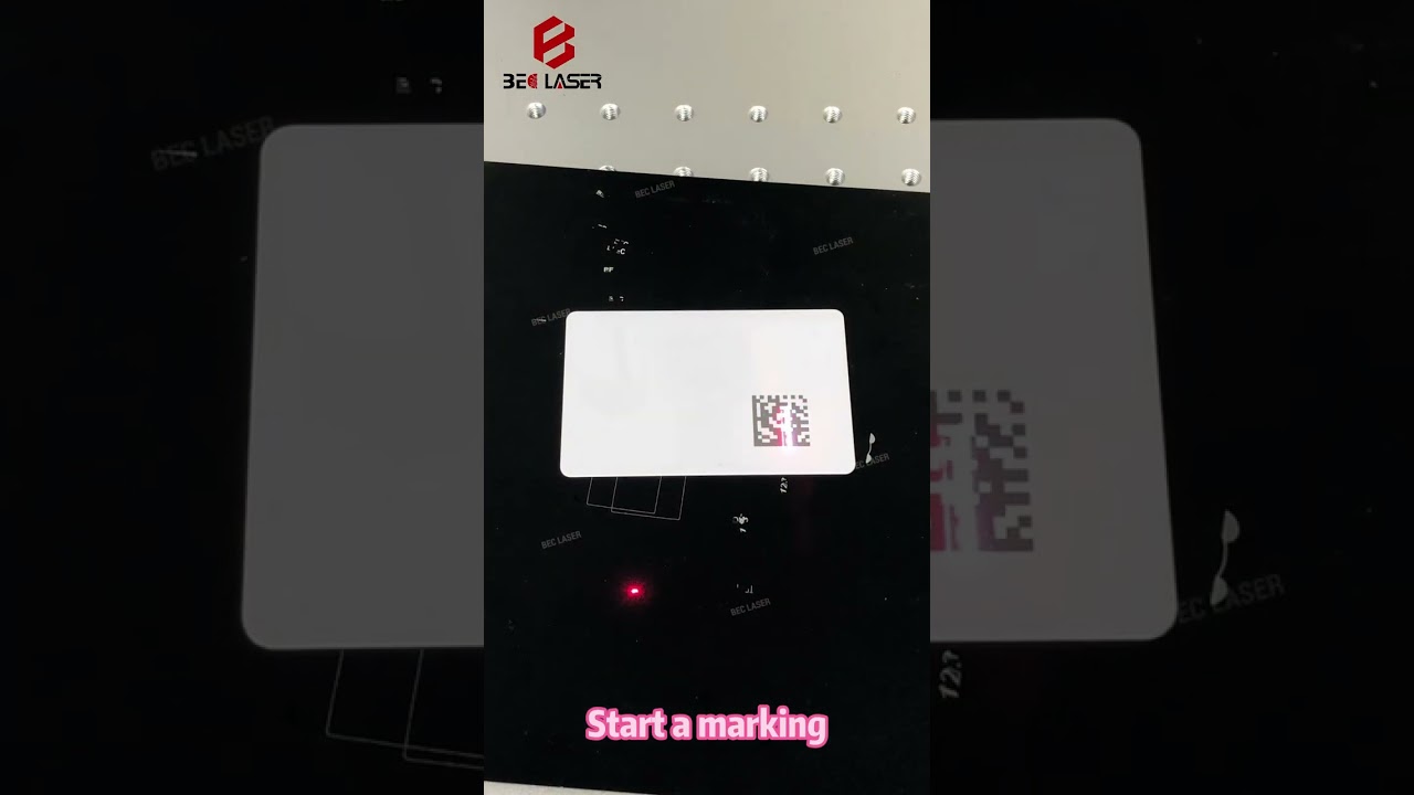 5W portable UV laser marking machine for plastic ID card making