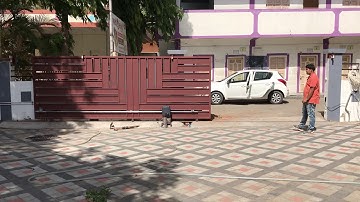 Sliding gate done by Krishna home automation +919016042525