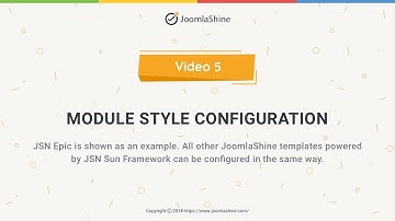 JSN Sun Framework Tutorials | Video 5: Module Style Configuration