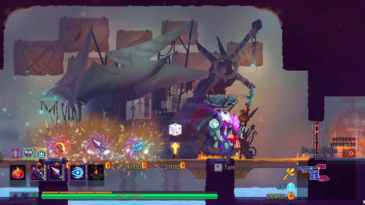 Dead Cells Fail Hokuto's Bow + Throwing Knives Fun YouTube