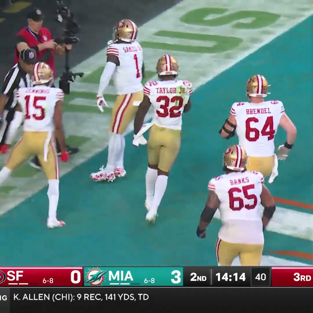 Deebo Samuel catches for a 16-yard Touchdown vs. Miami Dolphins