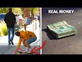 Dropping A Stack Of REAL Cash In Public 