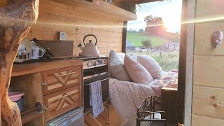 Woody  Transit LWB family campervan with woodburner for sale on Quirky Campers!